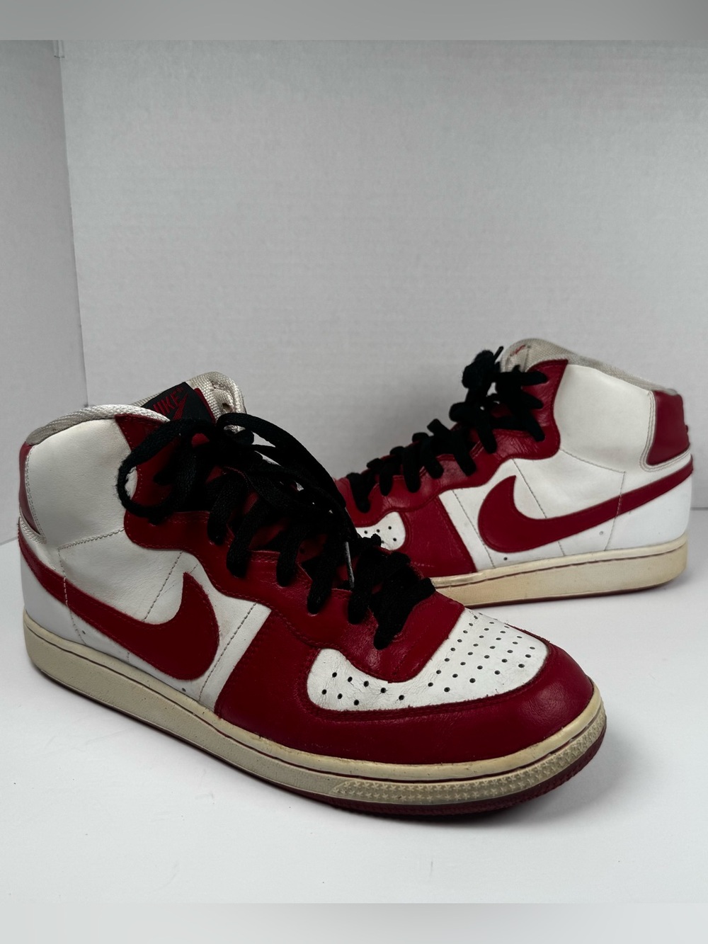 Nike Legend Mid Dunk Mens 10.5 Shoes 11/2008 Varsity Red White Black 312311-100